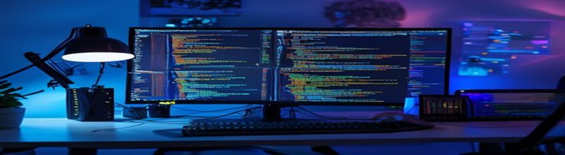 Code editor with dark theme showing structured data